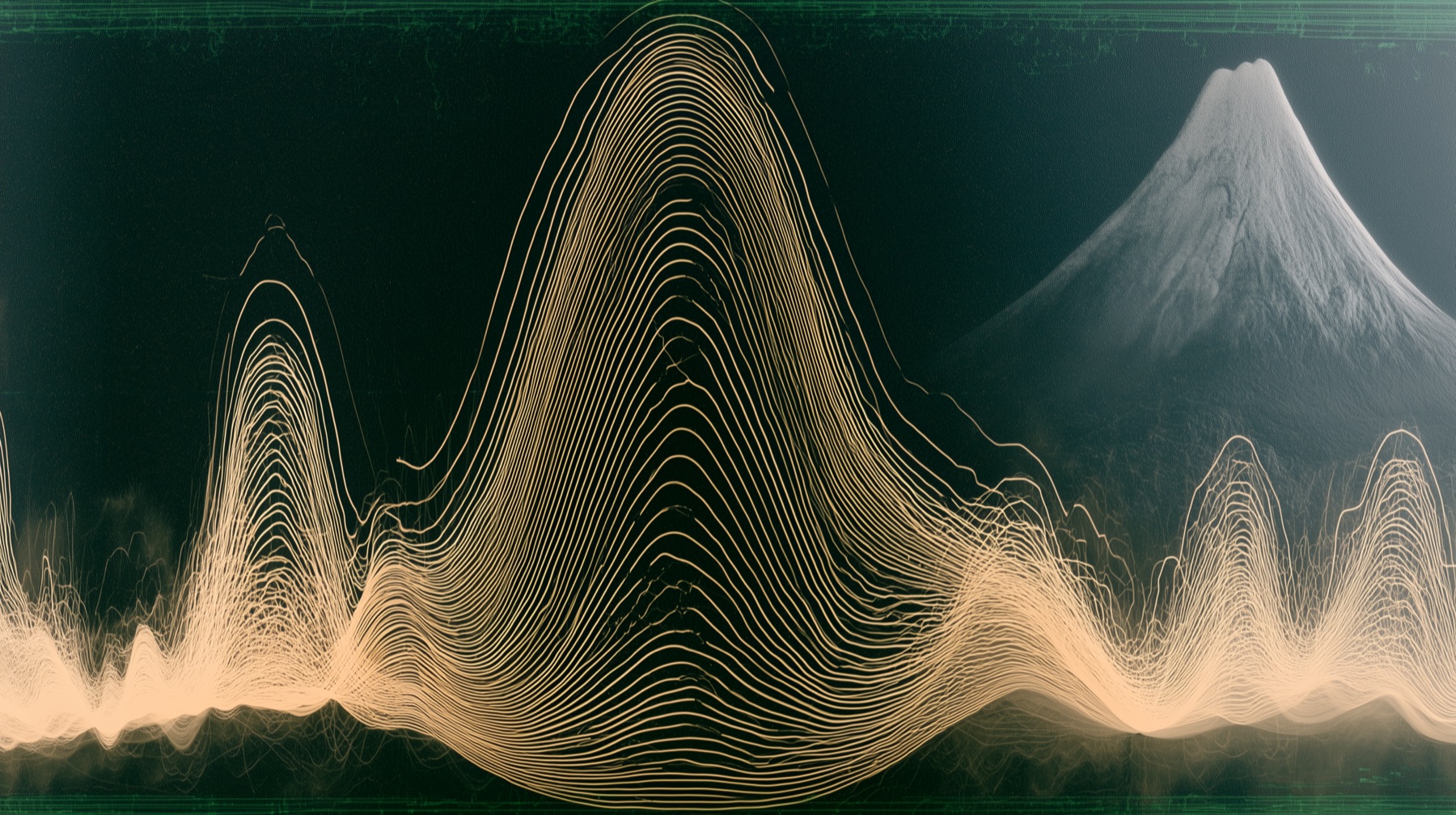 Procedural contour waves representing spatial perception