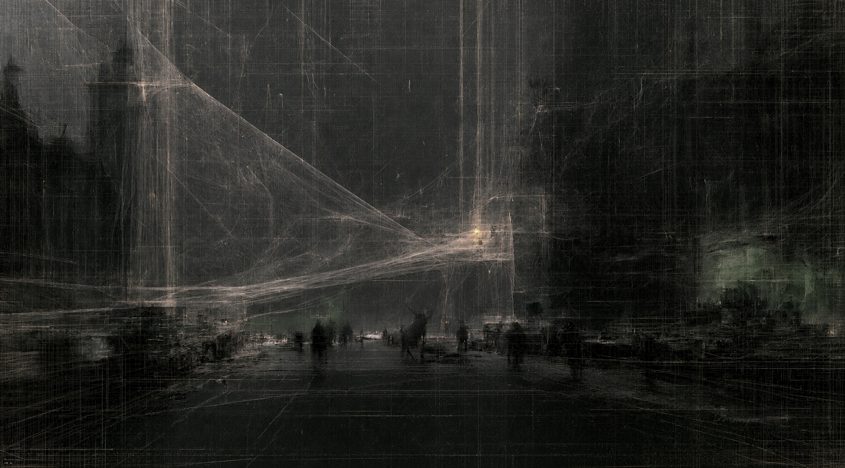 A complex branching field of agent trajectories