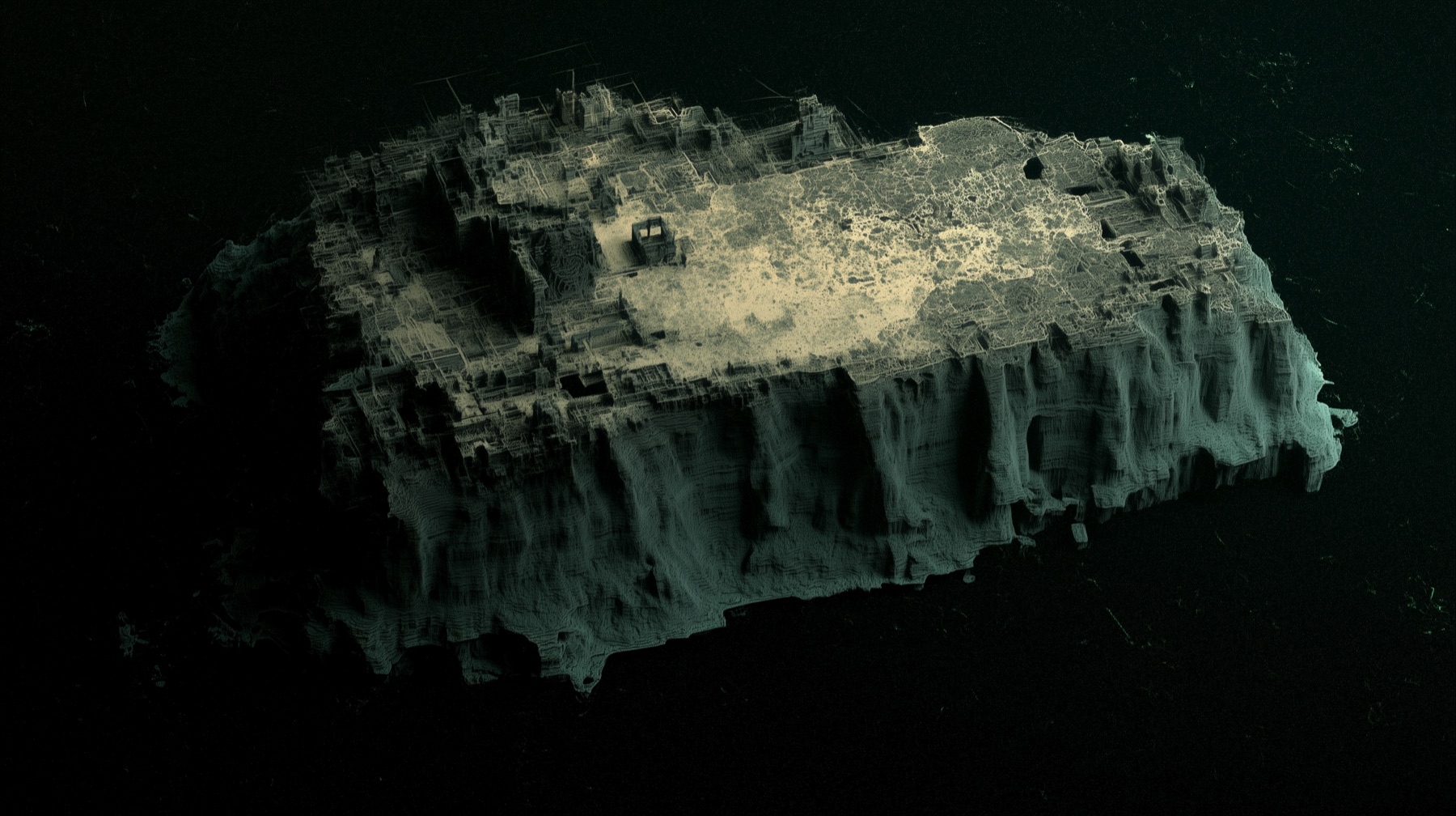 A volumetric reconstruction of a physical environment